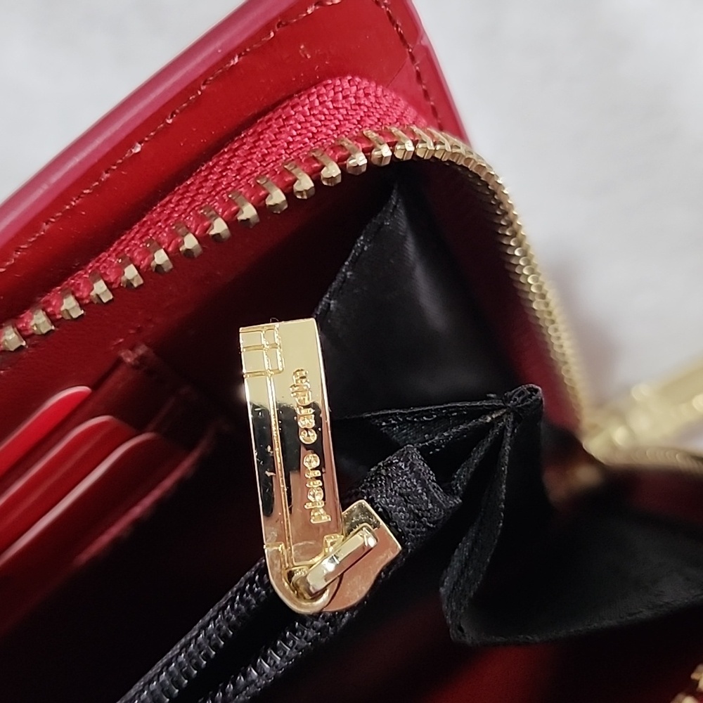 Pierre Cardin Women's Red Leather Wallet - Picture 11 of 15